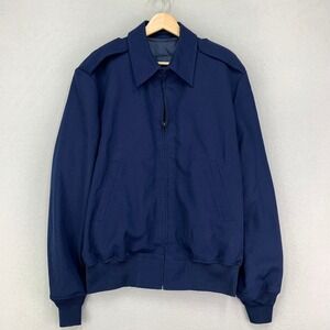 USAF Lightweight Jacket with Liner Medium Navy Blue Wool Air Force Bomber